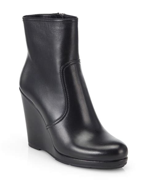 prada wedge boot|Prada wedge ankle boots.